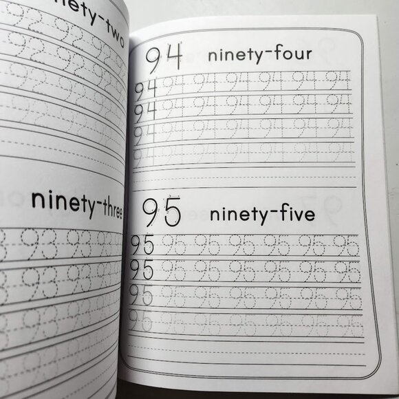 Tracing Numbers 1-100 For Kindergarten Workbook Activity Book Paperback Practice - Picture 4 of 12